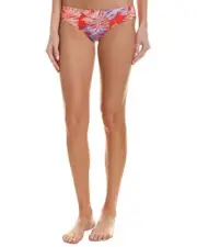 Red Carter Women's Paradiso Reversible Hipster Bikini Bottom Sz. M 149859