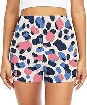 [GuoChe] Swimwear Swimsuit Bottoms Bathing Suit Shorts Swimwear Bathing Suit for Girls Women Blue-Purple