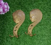 Lady Hair Design Cloth Hook Wall Decor Brass Woman Office Wall Hanger Set CA320