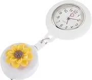 [GAROZATION] Nurse Pocket Watch Telescopic Nurse Watch Small Easy-pull Buckle Universal Work Tag Student Watch Nurses Watch Nursing Vet Watches Women Watch Fob