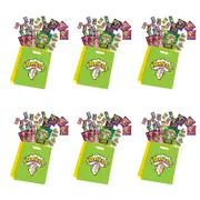 6PK Warheads Sour Candy Showbag Kids/Child Fun Sized Lollies Confectionery Pack