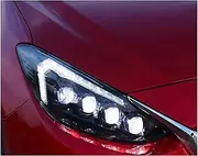 Headlight Assembly Compatible with Mazda 3 2014-2018 Mazda3 LED DRL LED Sequential Turn Signal Full LED Light Source