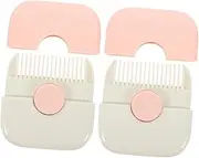 COMPUKAS 2pcs Haircutting Combs Dual Function Fringe Thinning Razor Tool Portable Hair Trimmer for Safe Styling Efficient Haircuts for Home Travel Use