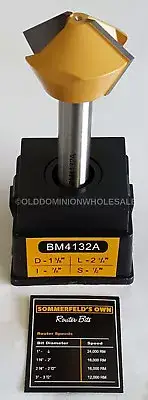 NEW Sommerfelds Tools for Wood BM4132A Bird's Mouth Joint Router Bit