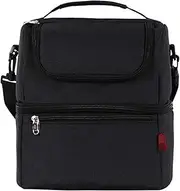 BentoCooler Backpack Lunch Bags Thermal Lunch Box for Kids Food Bag Picnic Bag Handbag Cooler Insulated Lunch Box (Black 1) (Color : Black, Size : One Size)