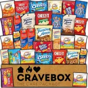 Cookies and Crackers Snack Box Variety - Christmas - College Back to School
