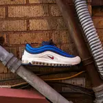 RESUMEI NIKE AIR MAX 97 SE PULL TAB 皮革X網布 反光 白紅藍 AQ4126-400