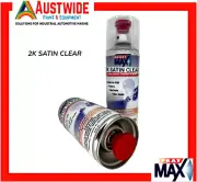 SPRAY MAX 2K SATIN CLEAR TOUCH UP SPRAY SOLID DIY AUTOMOTIVE TOP COAT 400MLS
