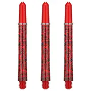 3pc Target Pro Grip Ink Shaft Dart Stem Game Accessory Multipack Medium Red