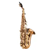 Bb Soprano Saxophone Brass Lacquered Bb Sax with Reeds K9Y4