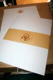 Donald Trump 2020 Jumbo 17in Staff Christmas Card Gold Signatures Envelope Mint!