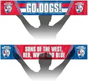 Western Bulldogs AFL Footy Banner Flag 133cm x 20cm