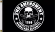MOTORCYCLE HOMELAND SECURITY 2ND AMENDMENT (3' X 5') FLAG