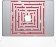 The Decal Guru Maze Runner MacBook Decal Vinyl Sticker - 12" MacBook - Red (1288