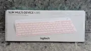 Logitech K585 Wireless Keyboard slim Multi-device Quiet Typing, Bluetooth Pink