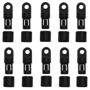 New 10Pcs/pack Kayak Canoe Bungee Shock Cord Hook Bungee Terminal End Tabbed