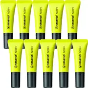 Stabilo Pack 10 Neon Highlighter (Yellow)