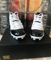 Nike Air Jordan 11 XI Retro MCS Gratitude White Black Cleat FV5415 107 Size 12.5