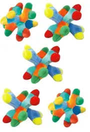 Big Soft 11" Dog Toy Medium to Large Breeds Plush Multi Squeaker Choose Quantity