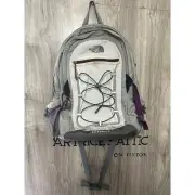 The North Face Borealis Backpack Silver Purple Hiking Utility Camping Outdoor