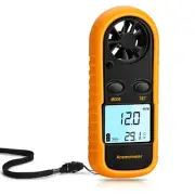 Anemometer Handheld, Light Weight Digital Wind Speed Meter, Wind Speed Temper
