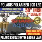 POLARIS POLARIZER LCD LED SHARP 50 英寸 0 度特殊塑料薄膜塗層,適用於外部或正面