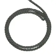 Twisted Cord Trim, 11 Yard 4mm 3-Ply Twine Braided Rope Thread, Dark Grey