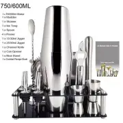 stainless steel cocktail shaker mixer drink bartender browser kit bars set