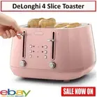 DeLonghi Toaster 4 Slice Standard Breakfast Bread Toasting Machine Kitchen Bench