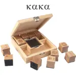 木頭印章套裝卡通玩具印章兒童學習木質印章木頭印章【KAKA】