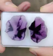 Natural Atomic Amethyst Slice 38.79 Carat Flatback