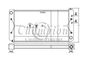 Rockin Champion 3 Row All Aluminum Radiator for 1988 - 1991 Chevrolet C3500