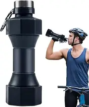 Sport Water Cups, 650ml Travel Cup Water Bottle, Portable Foldable Leakproof Travel Accessories for Cycling Running Fitness Camping Picnic Rock Climbing