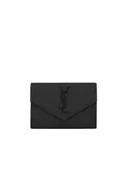 Saint Laurent Cassandre Matelasse Small Envelope Wallet with Black Hardware