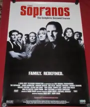 The Sopranos Television Poster 27x39 S/S James Gandalfini Lorraine Bracco Falco