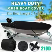3.5m-3.7m Trailerable Fishing Runabout Open Boat Cover Heavy Duty Waterproof