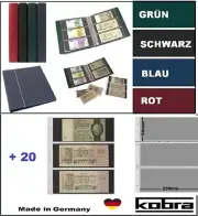 Banknote Album Red Large Format Kobra G13-R 20 Cases For 120 Banknotes