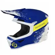 Furious Roll Navy Glossy Offroad Helmet