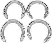 4Pcs 5 Horse Equipment Aluminum Horseshoes 2 Front + 2 Rear Farrier Tools for Tournament Play