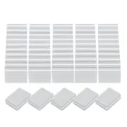 50pcs Nail Buffers 100/180 Grit Mini Nail Sanding Blocks Set Gray