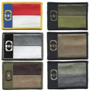VELCRO® BRAND Fastener Morale HOOK North Carolina Raleigh State Patches 3x2"