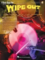 Wipe Out Music Minus One for Drums Book and Audio NEW 000400139