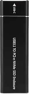 Hard Disk Box, USB3.1 to M.2 NVME SSD Case Hard Disk Box,NGFF PCI Protocol to Type-C SSD Enclosure,Ultra-Thin,Stylish, Compact,Exquisite,Type-C High Speed Transmission