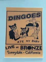 Dingoes - Ate My Baby - Gig - Poster