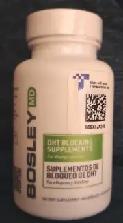 BosleyMD Healthy Hair Growth Supplements with DHT Blockers for Women and Men for