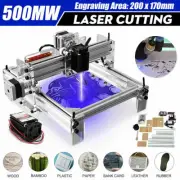 500MW 20x17cm Mini Electric Laser Cutting Engraving Machine Printer Kit Desktop
