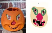 FN BURT JACK O'LANTERN HALLOWEEN REPLACEMENT PAPER INSERT #D