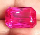 Natural Ceylon Pink Sapphire 50.68 Ct+ Emerald Cut Certified Loose SG Gemstone