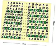 DRESSOOS Guitar Fretboard Sticker Notes Map Pack 10 Pieces for Acoustic Electric Guitars