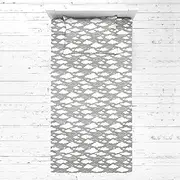Bacati Clouds in The City 3 Pc Toddler Bedding Sheet Set, White/Grey